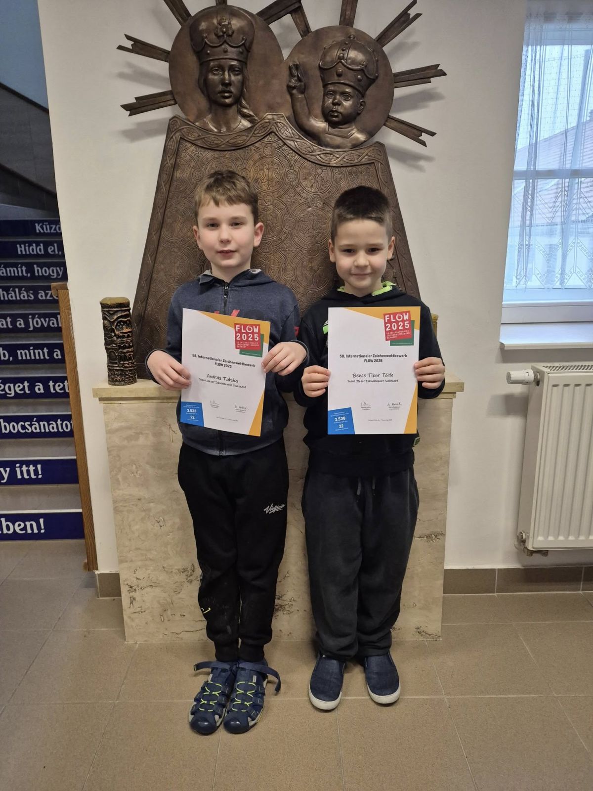 Nemzetközi rajzpályázaton munkájukért elismerő oklevelet kaptak