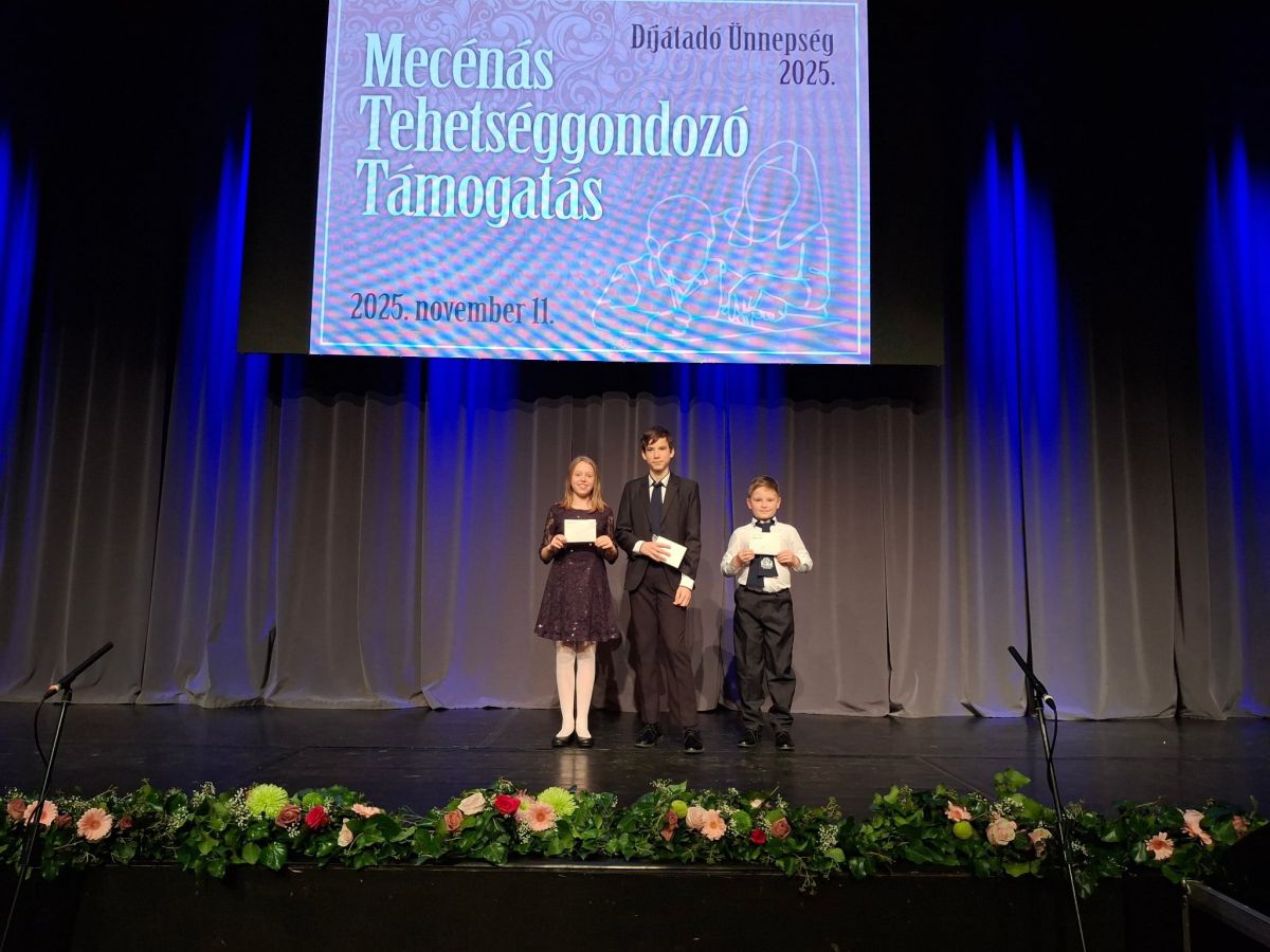 Szekszárd Megyei Jogú Város Önkormányzata a Mecénás Tehetséggondozó Támogatás keretében iskolánk tanulói értek el eredményt.